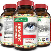 Natures Craft Eye Support Pure Lutein Supplement with Vitamin A Best Natural Visual Function for Women & Men Prevent Macular Degeneration Vitamins Anti Age Loss Vision Repair Formula
