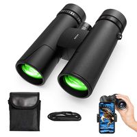 TONDOZEN 10X42 Compact Binoculars for Adults Kids with Phone Adapter, BAK-4 Prism Binoculars for Bird Watching, Cruise, Sports, Concerts, Hunting, Trip with Carrying Bag Neck Strap
