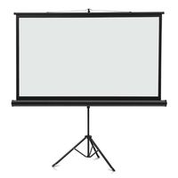 Quartet Projection Screen, Wide Format, 16:9 Aspect Ratio, 52" x 92", Tripod Base (85568)