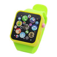 Aoile Children Multi-Function Toy Watch Touch Screen Smartwatch Wristwatch for Early Education Green watchband