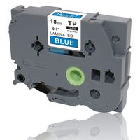 White on Blue Label Tape Compatible for Brother TZ 545 TZe 545 18mm P-Touch 8m