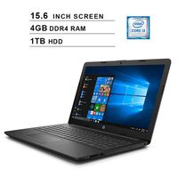 HP Pavilion Newest 15.6 Inch Premium Laptop Computer - 8th Gen Intel Core i3-8130U Up to 3.40GHz, 4GB DDR4 RAM, 1TB HDD, HD Audio, Bluetooth 4.2, DVD, WiFi, Windows 10 Home