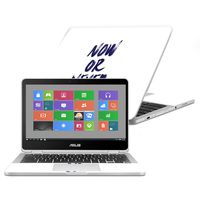 MightySkins Skin Compatible with Asus Chromebook Flip C302CA 12.5" (2016) - Now Or Never | Protective, Durable, and Unique Vinyl Decal wrap Cover | Easy to Apply, Remove | Made in The USA