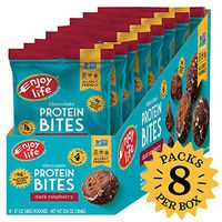 Enjoy Life Vegan & Allergy Friendly Grab & Go Protein Bites, Dark Raspberry, 8 Count, 1.7 Ounce
