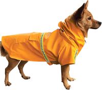 HAPEE Dog Raincoats for Large Dogs with Reflective Strip Hoodie,Rain Poncho Jacket for Dogs