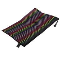 Uxcell a11102100ux0468 Office A4 Paper File Mesh Horizontal Stripes Bag, Multicolor