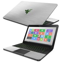 MightySkins Skin Compatible with Razer Blade 14" (2014-2017) - Cold Steel | Protective, Durable, and Unique Vinyl Decal wrap Cover | Easy to Apply, Remove, and Change Styles | Made in The USA