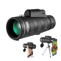 Monocular Telescope for Smartphone, 10X52 BAK4 Prism High Power Telescope with Phone Holder and Tripod, Portable Monocular for Adults, Bird Watching, Hunting, Camping, Traveling