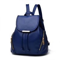 Mikty Women Mini Leather Backpack Multi-Way Casual School Backpack for Girls, Teens, WomenSchoolbag Mini Casual Daypack Royal Blue