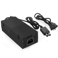 Xbox One Power Supply Brick with Power Cord,(Low Noise Version) AC Adapter Power Supply Charge for Xbox One Console, 100-240V Auto Voltage,Black