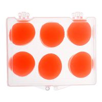 Homyl 6 Pieces Waterproof Soft Silicone Swimming Surfing Bathing Showering Ear Plugs Ear Protection Earplugs with Storage Case Box - Orange