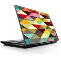 15 15.6 inch Laptop Notebook Skin Vinyl Sticker Cover Decal Fits 13.3" 14" 15.6" 16" HP Lenovo Apple Mac Dell Compaq Asus Acer/Colorful Triangles Pattern
