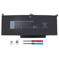 Yongerwy F3YGT Laptop Battery for Dell E7280 E7480 12 13 14 7000 7280 7290 7380 7390 7480 7490 N006L7380-D2536FCN N015L7380-D2706FCN fits DM3WC 0DM3WC 2X39G 7.6V 60WH
