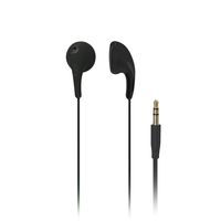 iLuv iEP205BLK Bubble Gum 2 Flexible, Jelly-Type Stereo Earphones - Black