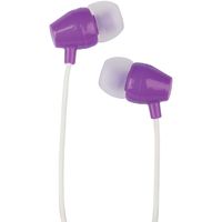 RCA HP159PL Noise-Isolating In-Ear Earbuds 10mm Neodymium Drivers (Purple)
