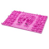 CHAONAO Foot Massage Acupressure Mat Game Foot Reflexology Walking Toe Plate Massage Pad Bathroom Mat Yoga Mat Sports Mat,Pink,2pcs