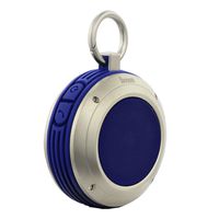 Divoom Voombox Travel Outdoor Water Resistant Bluetooth Portable Speaker with Microphone for Android Devices - Retail Packaging - Blue