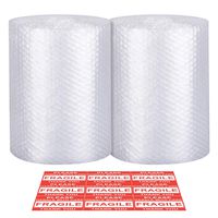 Bubble Cushioning Wrap - Bubble Cushioning Wrap for Moving with Perforated Every 12'', Easy to Tear, Small Bubble, Thicker & Durable for Packing, Delivering & Moving (12'' x72 Feet, 36'/Roll)