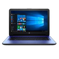 HP 14 inch Premium Flagship Blue Laptop (Intel Celeron N3060 up to 2.48GHz, 4GB RAM, 32GB Solid State Drive, WiFi, Webcam, Windows 10 Home) (Renewed)