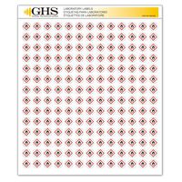 GHS/HazCom 2012: Hazard Class Pictogram Label, Flame Hazard, 1/2" each (Pack of 1820)