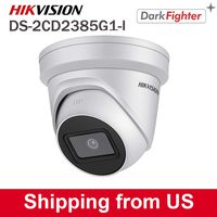 HIKVISION UltraHD 4K (8MP) Outdoor Security POE IP Camera DS-2CD2385G1-I,Low Illumination Darkfighter 4mm Lens Dome Camera, Smart IR, H.265+, SD Card Slot, WDR DNR, IP67