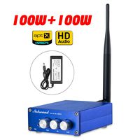 Nobsound 2 Channel Bluetooth 5.0 Amplifier , Class D Stereo Audio Amplifier , Mini Home Theater Power Amp , Digital Power Amplifier Receiver , 200W , APTX-HD, Treble Bass Control (NS-15G PRO CSR8675)