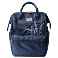 Women's Nylon Water Resistant Lightweight Backpack Doctor Backpack for Women Fashion Embroidery Daypack (Medium size)