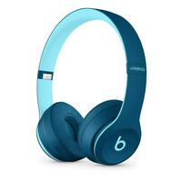 Beats Solo3 Wireless On-Ear Headphones - Beats Pop Collection - Pop Blue (Renewed)