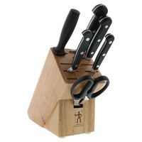 J.A. Henckels International 35342-000 CLASSIC Knife Block Set, 7 Piece, Black
