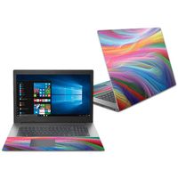 MightySkins Skin Compatible With Lenovo Ideapad 330 17" (2018) - Rainbow Waves | Protective, Durable, and Unique Vinyl Decal wrap cover | Easy To Apply, Remove, and Change Styles | Made in the USA