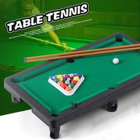 Unine Mini Tabletop Pool Set, Table Top Pool Billiards Game, Billiard Table Set with Balls, Cue, Billiard Table and Tripod,Home Games Children Billiard Table Interaction Toys