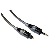6 ft Digital Fiber Optic Audio Toslink to 3.5mm Optical Cable - 5.0mm