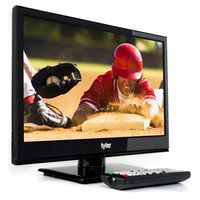 Tyler 15.6-Inch Digital LED Widescreen Television - Full Ultra HD 1080p Monitor Flat Screen TV with Stand - HDMI, USB, VGA and Coaxial Port Input - Wall Mountable - Mac PC - Stereo Speakers - AC/DC