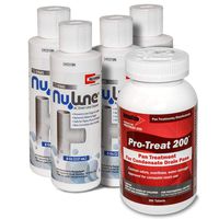 (4)-Pack NuLine NL1 HVAC Condensate 8 Ounce Nu-Line Drain Cleaner Plus (200) PT-200 Pan Tablets