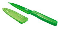 Kuhn Rikon 4-Inch Nonstick Colori Serrated Paring Knife, Green