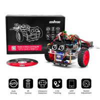 OSOYOO Model 3 Robot Car DIY Starter Kit for Arduino UNO | Remote Control App Educational Motorized Robotics for Building Programming Learning How to Code | IOT Mechanical Coding for Kids Teens Adults