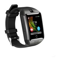 Bugear Q18 Smart Watch Sports Fitness Tracker Bluetooth Wrist Watch with Camera TF&SIM Card Slot Watch Phone (Black)