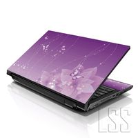 LSS 15 15.6 inch Laptop Notebook Skin Sticker Cover Art Decal Fits 13.3" 14" 15.6" 16" HP Dell Lenovo Apple Asus Acer Compaq (Free 2 Wrist Pad Included) Purple Butterfly