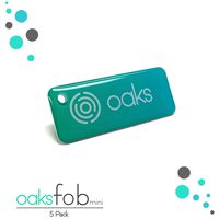 Oaks Smart Lock, Electronic Front Door Deadbolt, Bluetooth, Code and Fob Entry, Keyless Access, Smart Phone App Unlock, Great for Airbnb & Vacation Rentals, Easy to Install (Fob Mini 5 Pack)