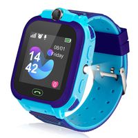 Ameiqa Kids Smart Watch, Kids LBS Tracker Watch Color Touch Screen Smartwatch with Camera Flashlight Smartwatch for Kids, SOS Emergency Call Watch, Kids Phone Watches Compatible with iOS and Android