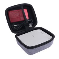 Hard Organizer Storage Case for Fujifilm Instax SP-3 Photo Printer fits New Larger Square INSTAX Film (2.4" x 2.4") by Aenllosi (Gray)