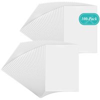 Golden State Art, Pack of 100, 5x7 Backer Board Only - for Art, Photos, Print - 4-Ply - 100 Single Backing Boards