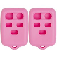 Keyless2Go New Silicone Cover Protective Case for 5 Button Remote Key Fob with FCC CWTWB1U511 - Pink - (2 Pack)