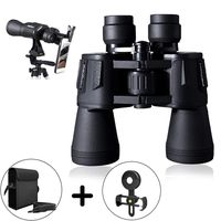 20x50 Folding HD Binoculars Professional Waterproof Telescope Weak Light Night Vision Clear Bird Watching and Vocal Concert Travel Hunting + Phone Mount