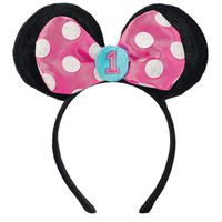 Minnie Mouse 1st Birthday 'Fun to Be One' Deluxe Headband (1ct)