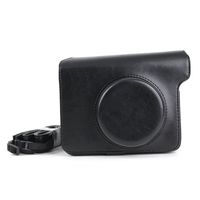wogozan Wide 300 Instant Camera Premium PU Leather Case with Shoulder Strap for Fujifilm Instax Wide 300 Instant Flim Camera (Black)