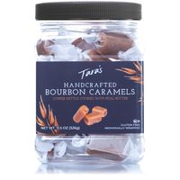 Tara's All Natural Handcrafted Gourmet Bourbon Flavored Caramel: Small Batch, Kettle Cooked, Creamy & Individually Wrapped - 11.5 Ounce