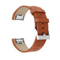 Leather Bnad straps, RTYou(TM) Hot Sales Fitbit Charge 2 Strap,Classic Leather Wristband With Metal Connectors For Fitbit Charge 2 (Brown)