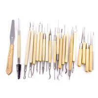22pcs Pottery Clay Sculpture Carving Tool Set Assorted Length