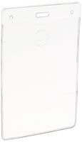 GBC BadgeMates ID Badge Holders, Vertical Orientation, 4 x 3 Inches, Clear, 10 Holders per Pack (3747218)